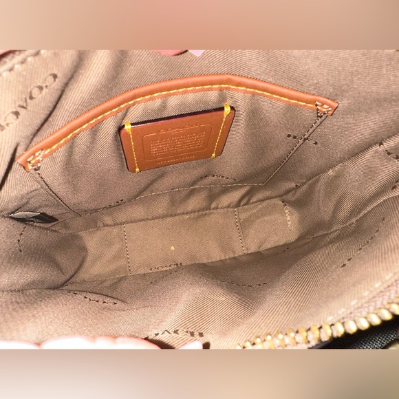 Coach Chaise Brass/Dark Stone Polished Pebble Leather Crossbody - Picture 10 of 10